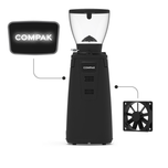 آسیاب قهوه آندیمند صنعتی کامپک اسپانیا مدل Compak BOLT 83 با تیغه تخت 83 میلیمتری