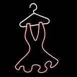 چراغ دیواری مدل نئون طرح لباس