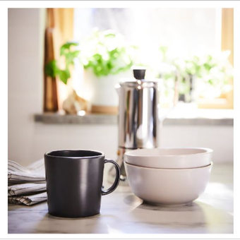 ماگ ایکیا مدل DINERA رنگ تیره