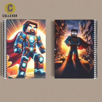 دفتر طرح بازی ماینکرافت (Minecraft) کد 20 (دو طرف چاپ )