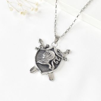 پلاک زره و شمشیر استیل کد 2307