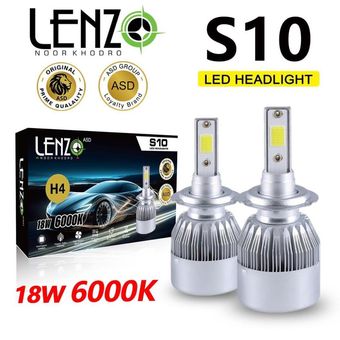 هدلایت لنزو S10 پایه H7 بسته دو عددی