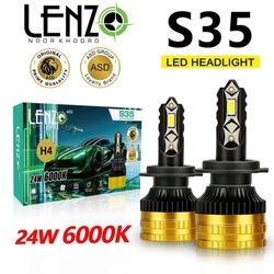 هدلایت لنزو S35 پایه H4 بسته دو عددی