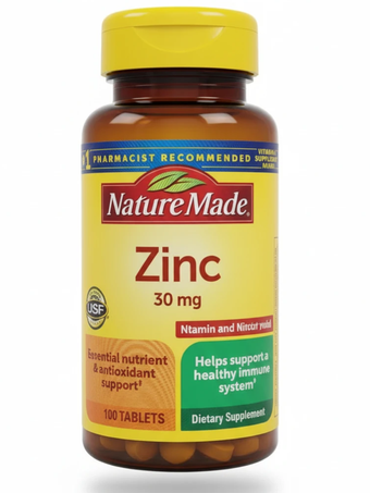 قرص زینک نِیچر مید 30 میلی‌گرم (Nature Made Zinc 30 mg)