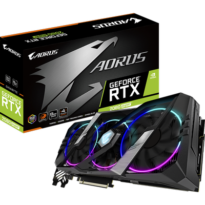 کارت گرافیک گیگابایت مدل Gigabyte aorus  RTX 2080 SUPER 8G استوک