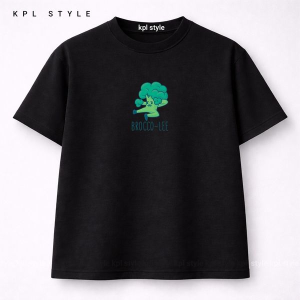 تیشرت باکسی 100٪ پنبه طرح بروکلی | پارچه بادوام | کد 1447