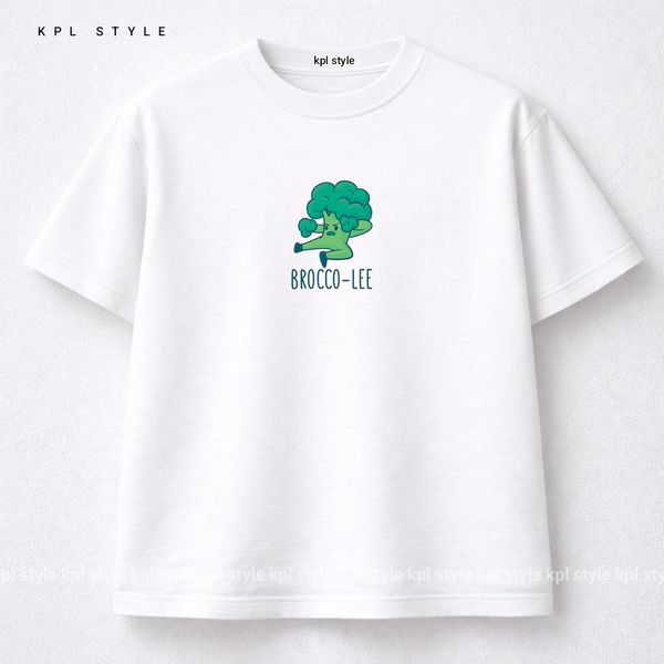 تیشرت باکسی 100٪ پنبه طرح بروکلی | پارچه بادوام | کد 1447