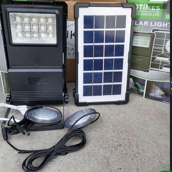 پنل خورشیدی کمپینگ چندکاره GDTIMES GD-07A | روشنایی و شارژ در هر شرایطی
