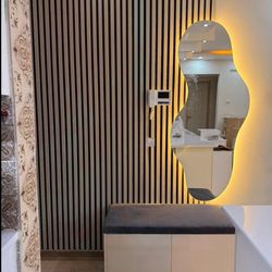 آینه بک لایت +جا کفشی