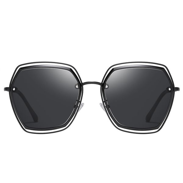 عینک آفتابی فرم خاص زنانه مدل 2204T11 Obsidian Matte Polarized