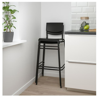 صندلی بار با پشتی ایکیا مدل IKEA STIG