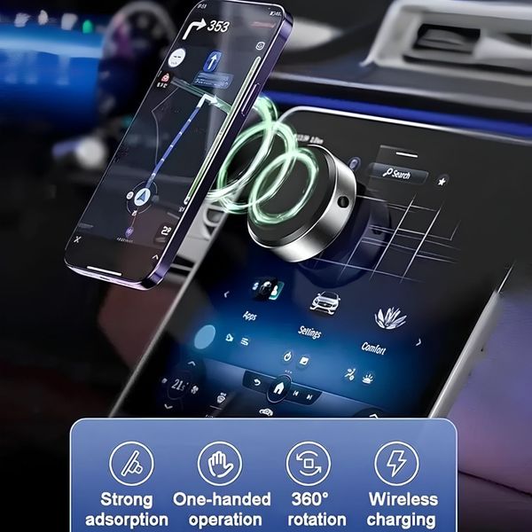 هولدر موبایل وکیومی مدل X8QP با قابلیت شارژ وایرلس