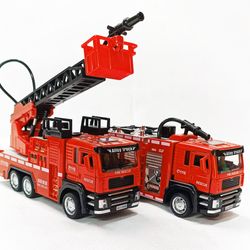 اسباب بازی ماشین آتش نشانی فلزی آبپاش و موزیکال