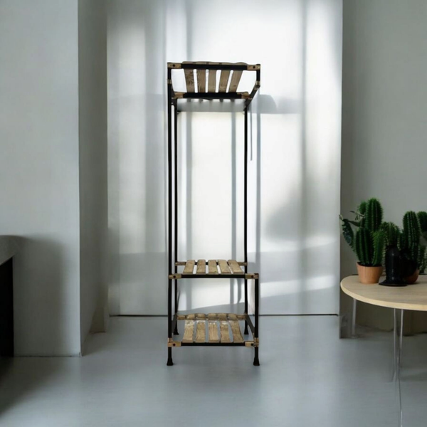 رگال لباس ایستاده چوب و فلز مدل ساحل