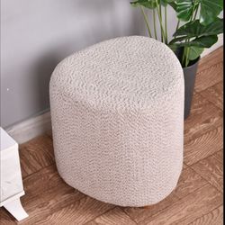 پاف موکا پایه چوبی پارچه تدی