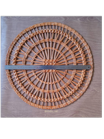 دیوارکوب طرح ضربدر حصیری استودیو راح