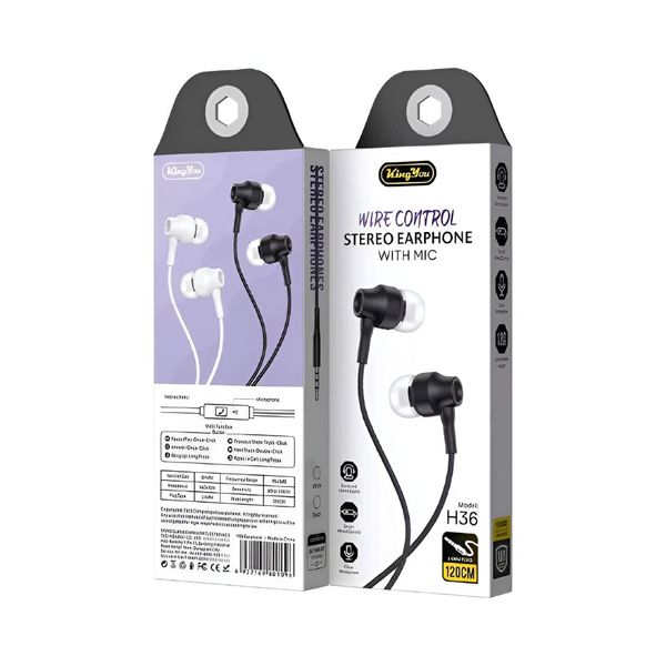 هندزفری سیمی KingYou H36 - اورجینال