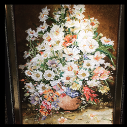 تابلوفرش دستبافت گل