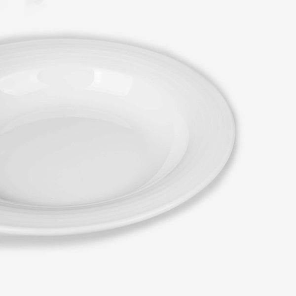 بشقاب خورش خوری چینی زرین ایران مدل LAV20-01 بسته 6 عددی