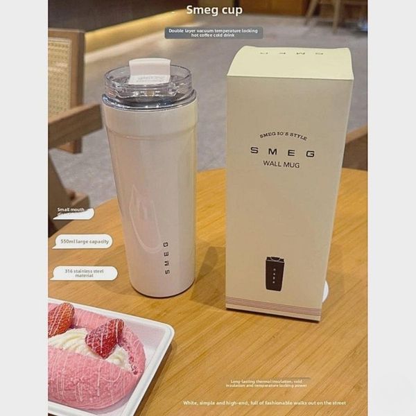 تراول ماگ اسمگ SMEG / ماگ مسافرتی SMEG ایتالیا اورجینال ظرفیت 550 میلی لیتر