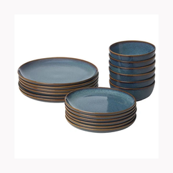 سرویس غذاخوری 12 پارچه ایکیا سری GLADELIG blue