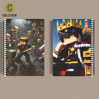 دفتر طرح بازی ماینکرافت (Minecraft) کد 22 (دو طرف چاپ )