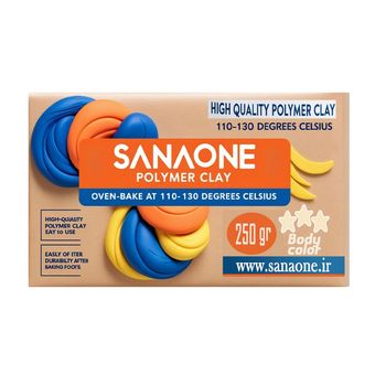 خمیر مجسمه سازی ساناوان مدل پلیمری-فرخشک کد Oven-Bake2210