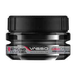 واکس ژل حالت دهنده مو راک واسو – Vasso Styling Hair Gel The Rock Mnemonic Gum