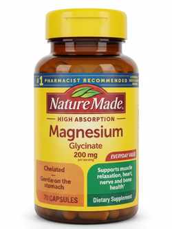 منیزیم گلیسینات نیچر مید 200 میلی‌گرم (70 عددی)