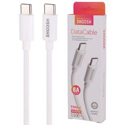 کابل شارژ فست Shoosh مدل SH251C Type-C به Type-C طول 1.1 متر توان 6 آمپر