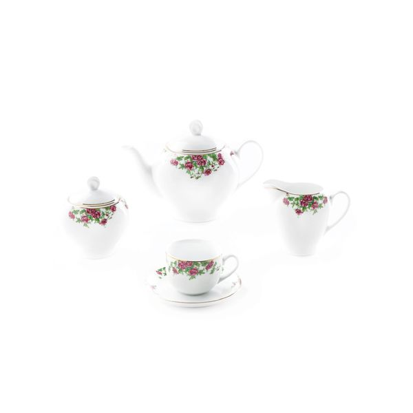 سرویس غذاخوری 102 پارچه چینی زرین ایران سری ایتالیا اف مدل Bidgol درجه یک