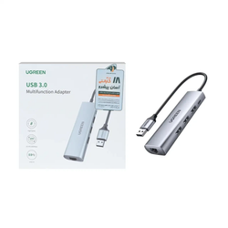هاب 5 پورت UGREEN مدل CM266 - خاکستری (گارانتی 18 ماهه آسان...