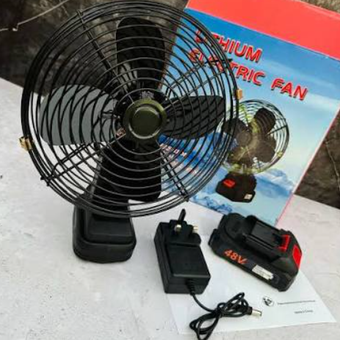 پنکه شارژی مدل شارژی لیتیومی LEF F1 باتری 48 ولتی 15000 میلی آمپر