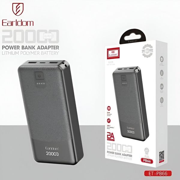 پاوربانک 20000میلی آمپر Earldom مدلPB66