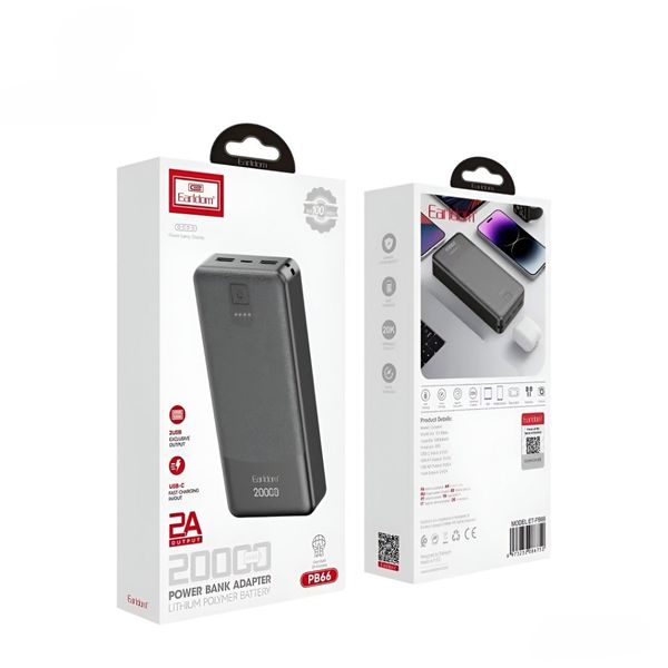 پاوربانک 20000میلی آمپر Earldom مدلPB66