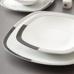 سرویس غذاخوری 27 پارچه 6 نفره چینی زرین ایران مدل  وگاس اوریت درجه 3