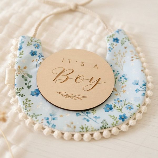 دیسک چوبی نوزاد پسر | Boy