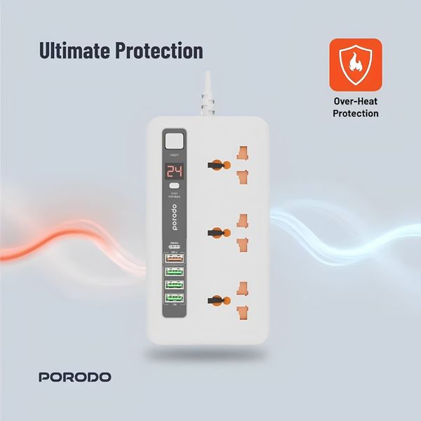 چندراهی و هاب شارژ هوشمند Porodo مدل PD-FWCH013