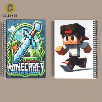 دفتر طرح بازی ماینکرافت (Minecraft) کد 23 (دو طرف چاپ )