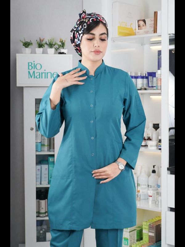 مانتو شلوار دکمه دار