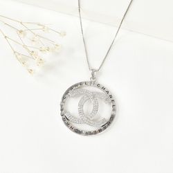 پلاک نقره زنانه چنل جواهری 925عیار کد 2640