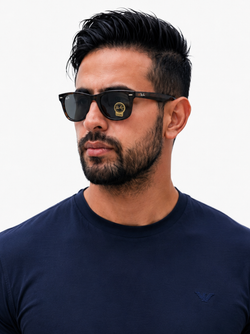 عینک آفتابی ریبن Ray-Ban مردانه مدل ویفر شیشه سنگی ضد خش | شفافیت بالا