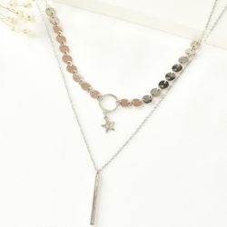 گردنبند استیل زنانه کد:2674