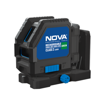 تراز لیزری شارژی دو خط نور سبز نووا مدل 2681G