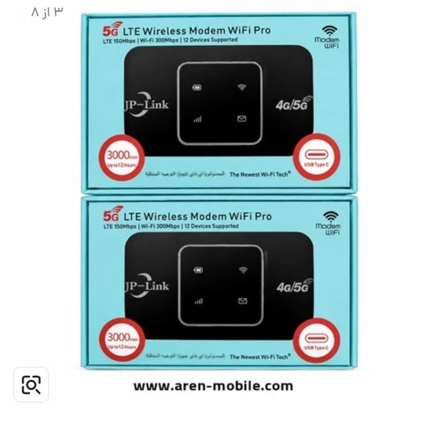 مودم مودم جیبی فوق سریع 3G/4G قابل حمل مدل E5880-B FDD/TDD LTE