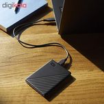 هارد اکسترنال وسترن دیجیتال مدل My Passport ظرفیت چهار ترابایت دارای رابط USB Type-A 3.2