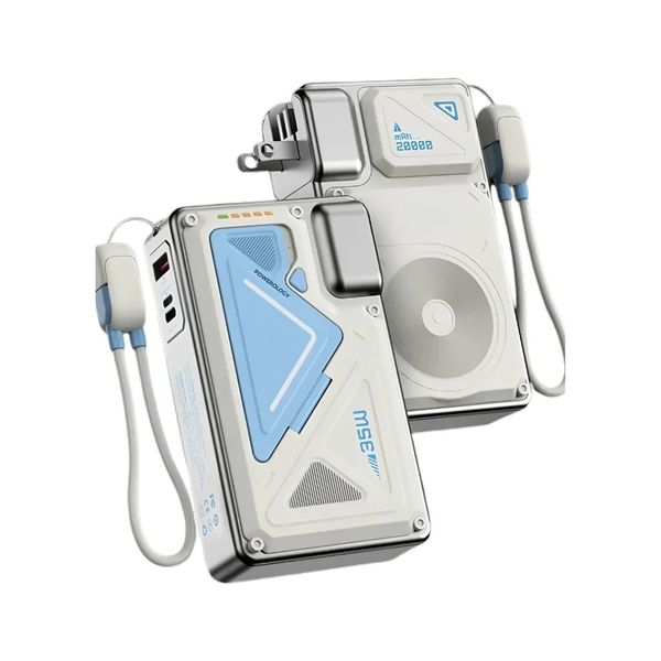 پاوربانک و شارژر دیواری 2 کاره 20000 پاورولوژی مدل Wall Charger MagSafe