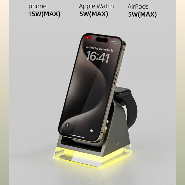 شارژر سه کاره رومیزی لاکچری VyVyLabs