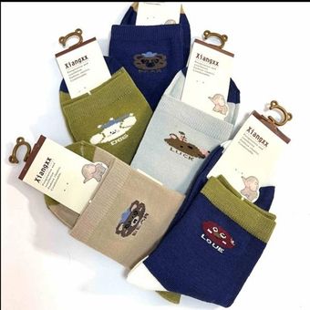 جوراب ساق بلند فانتزی سوپر نخ پنبه بچگانه 8-12سال