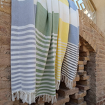 حوله دستبافت استخری ریسما در رنگ بندی های جذاب - طرح 27/01